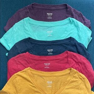 Mossimo Supply Co. Short Sleeve Tees - Purple, Teal, Navy, Red, Mustard